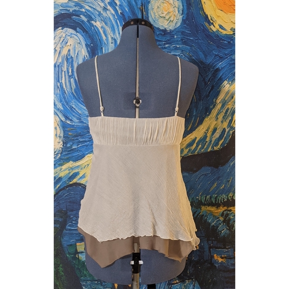 TO THE MAX Beaded Crinkle Empire Waist Tank Top - Picture 3 of 6